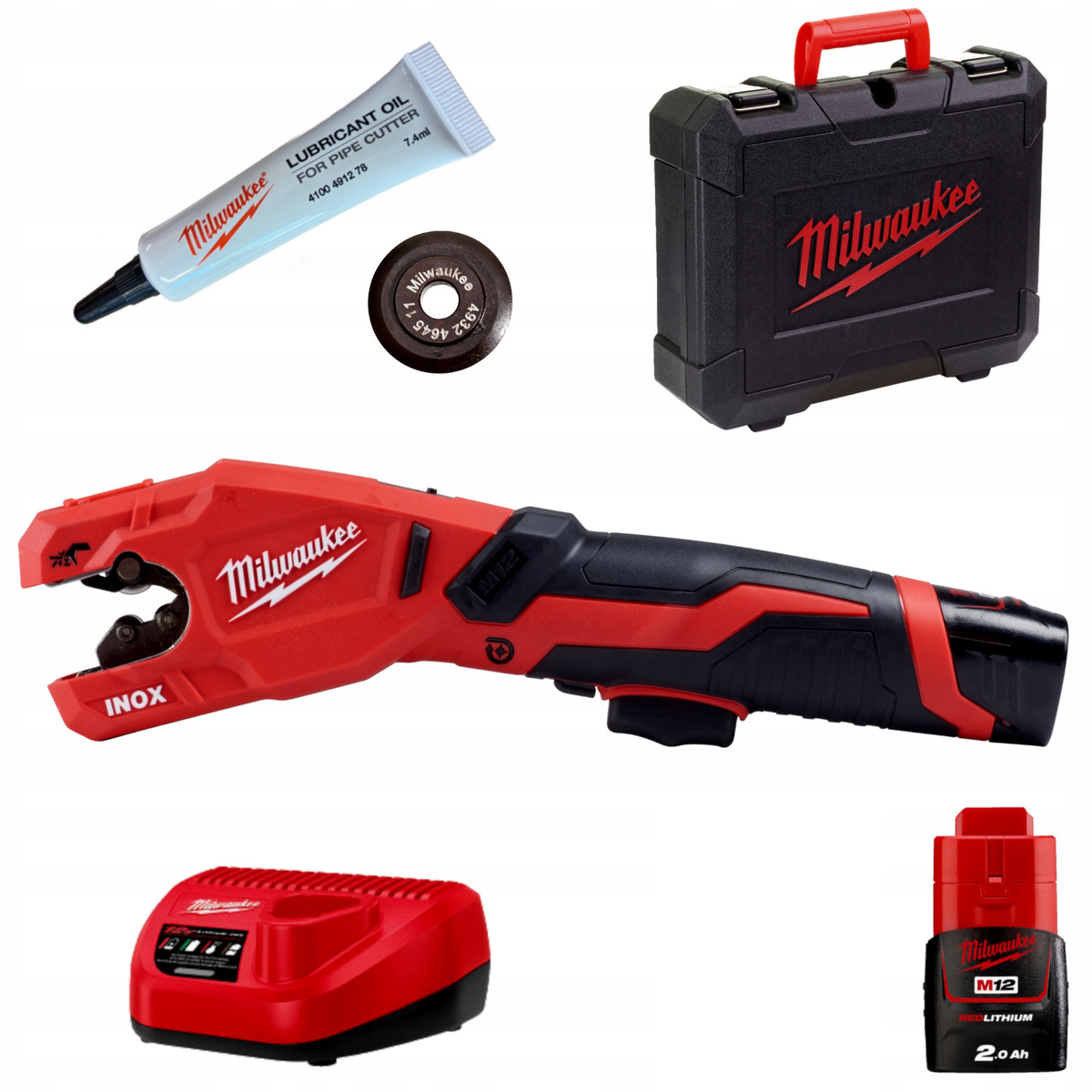 M12 PCSS RAPTOR kit with one 2.0 Ah battery and charger