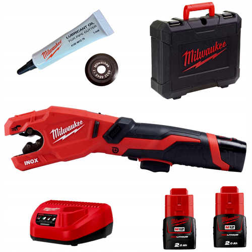 M12 PCSS RAPTOR kit with two 2.0 Ah batteries and charger